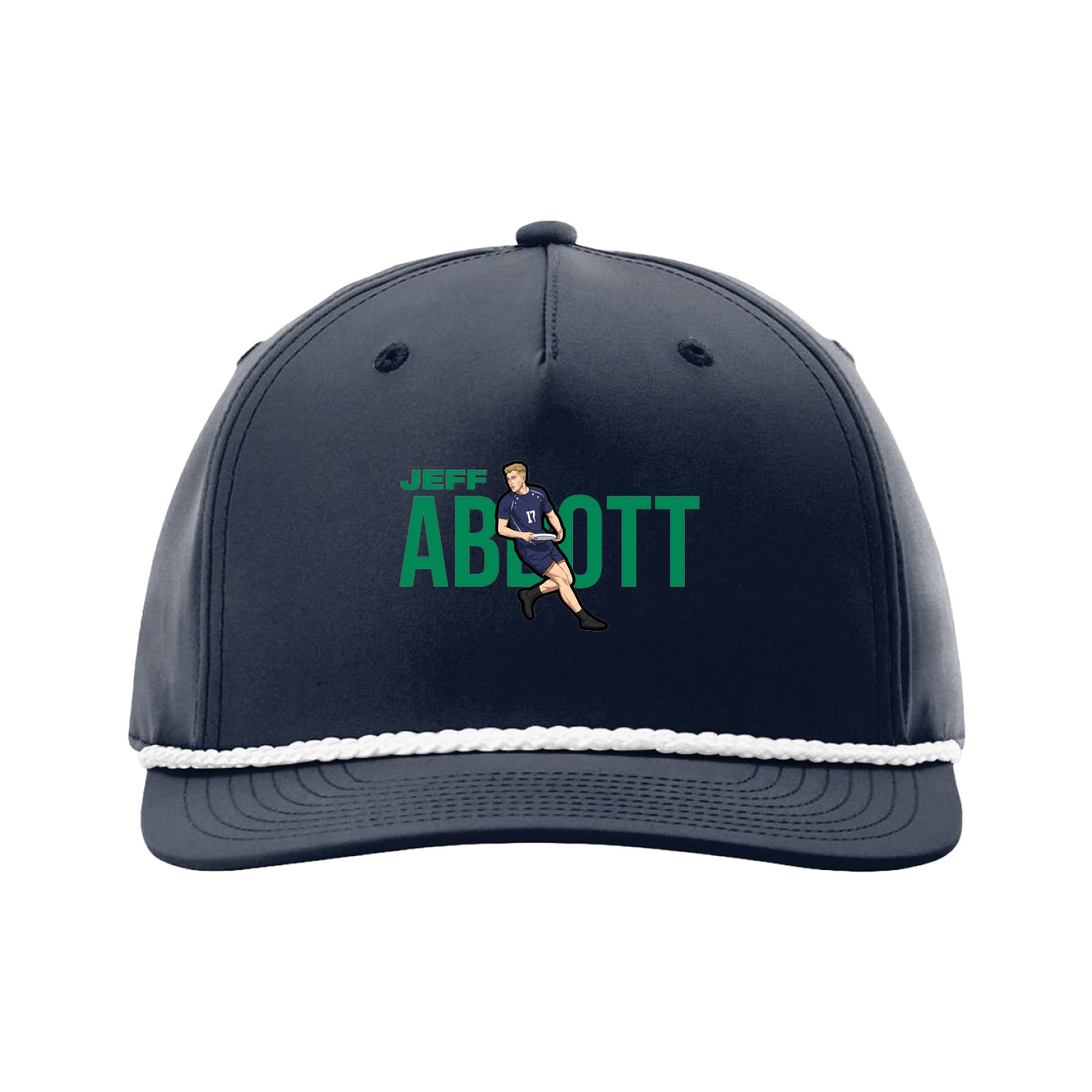 Five-Panel Classic Rope Cap — Player Name in Navy