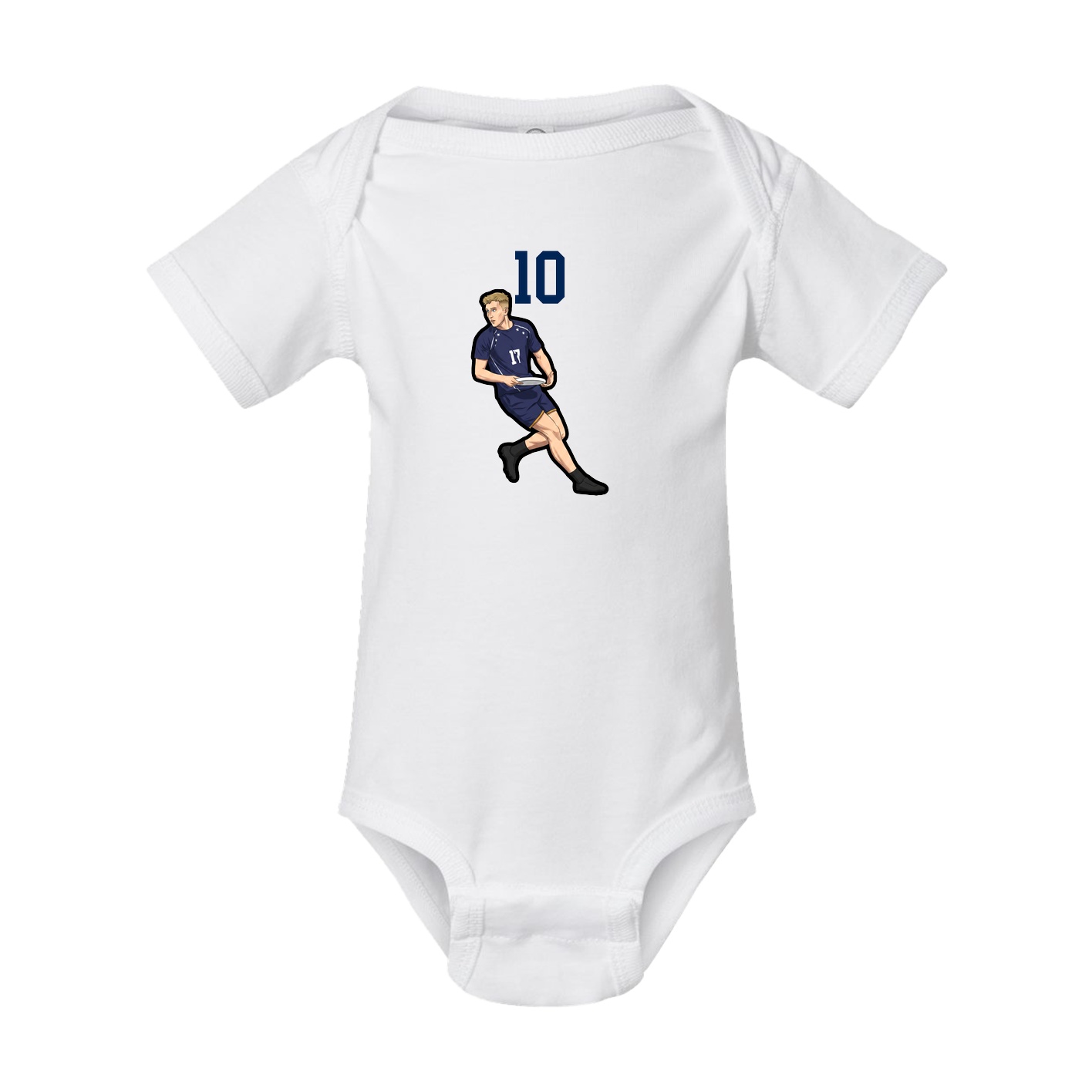 Baby Onesie — Number Top in White