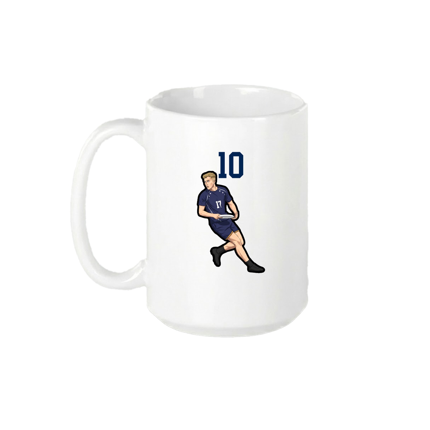 15oz Coffee Mug — Number Top in White