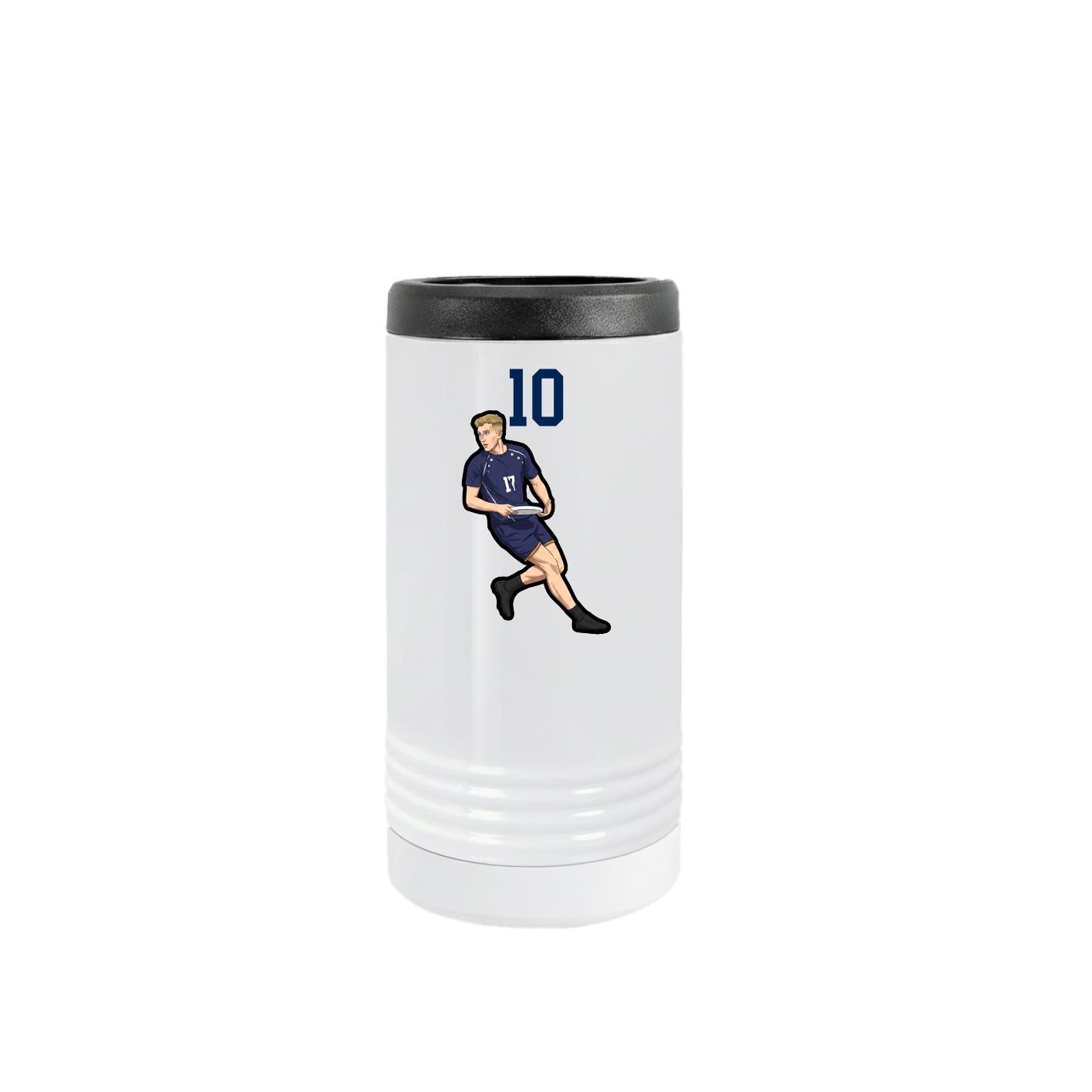 Slim Beverage Holder — Number Top in White