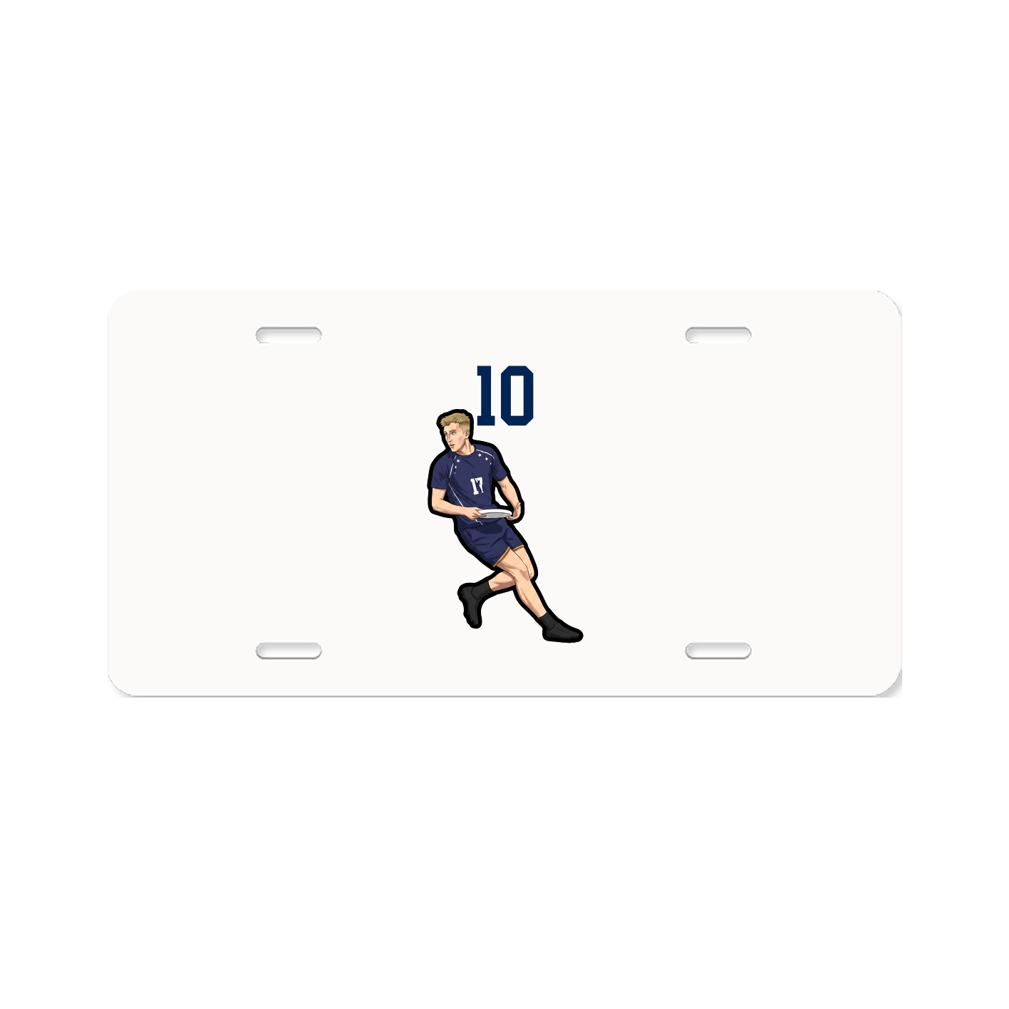 License Plate — Number Top in Classic