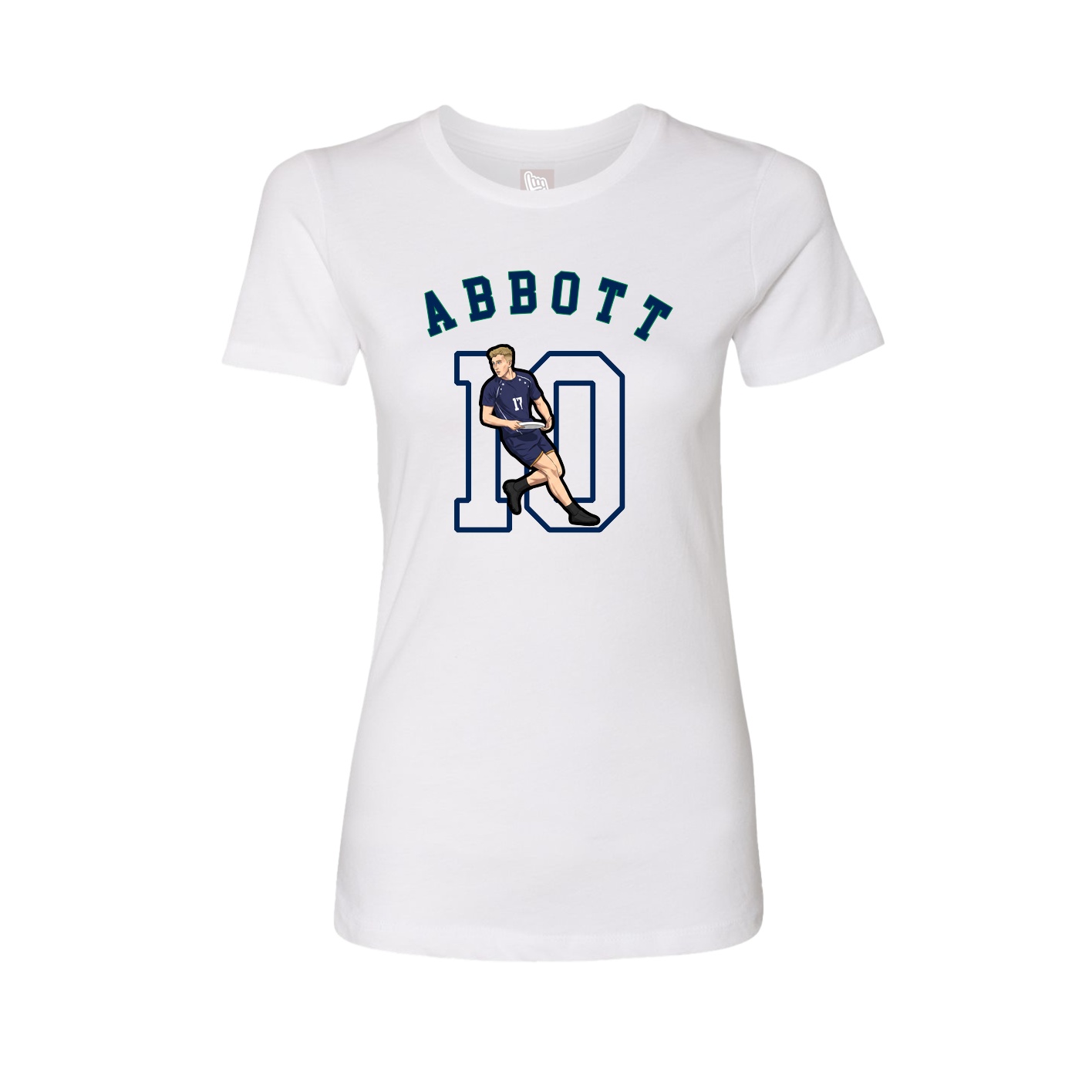 Fitted Women's Tee — Shirsey Arch in White