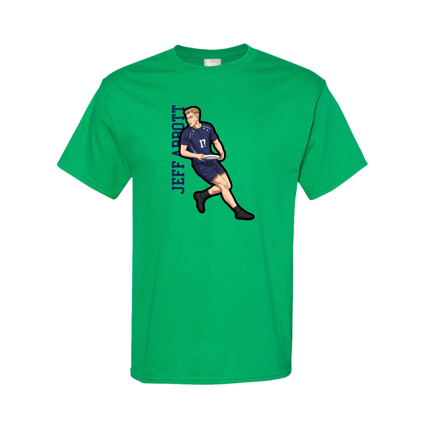 Tee — Name Vertical in Green