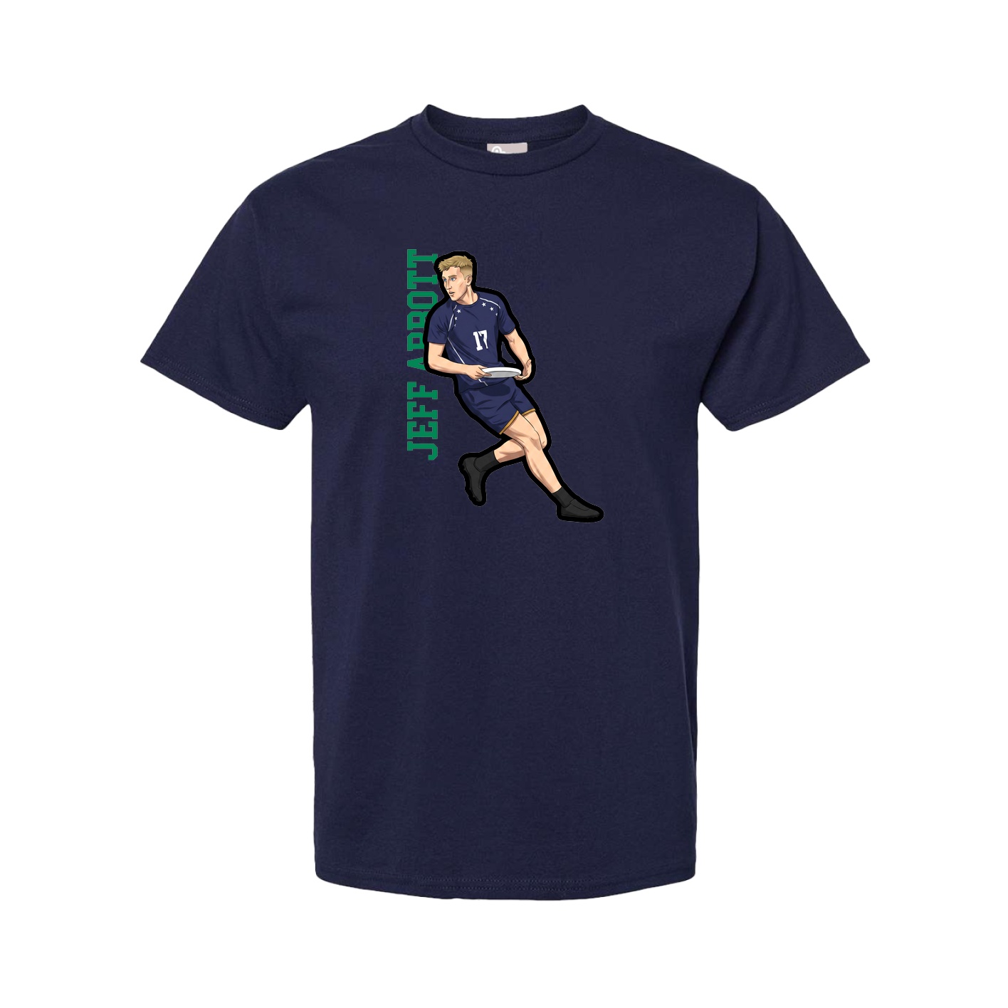 Youth Tee — Name Vertical in Navy