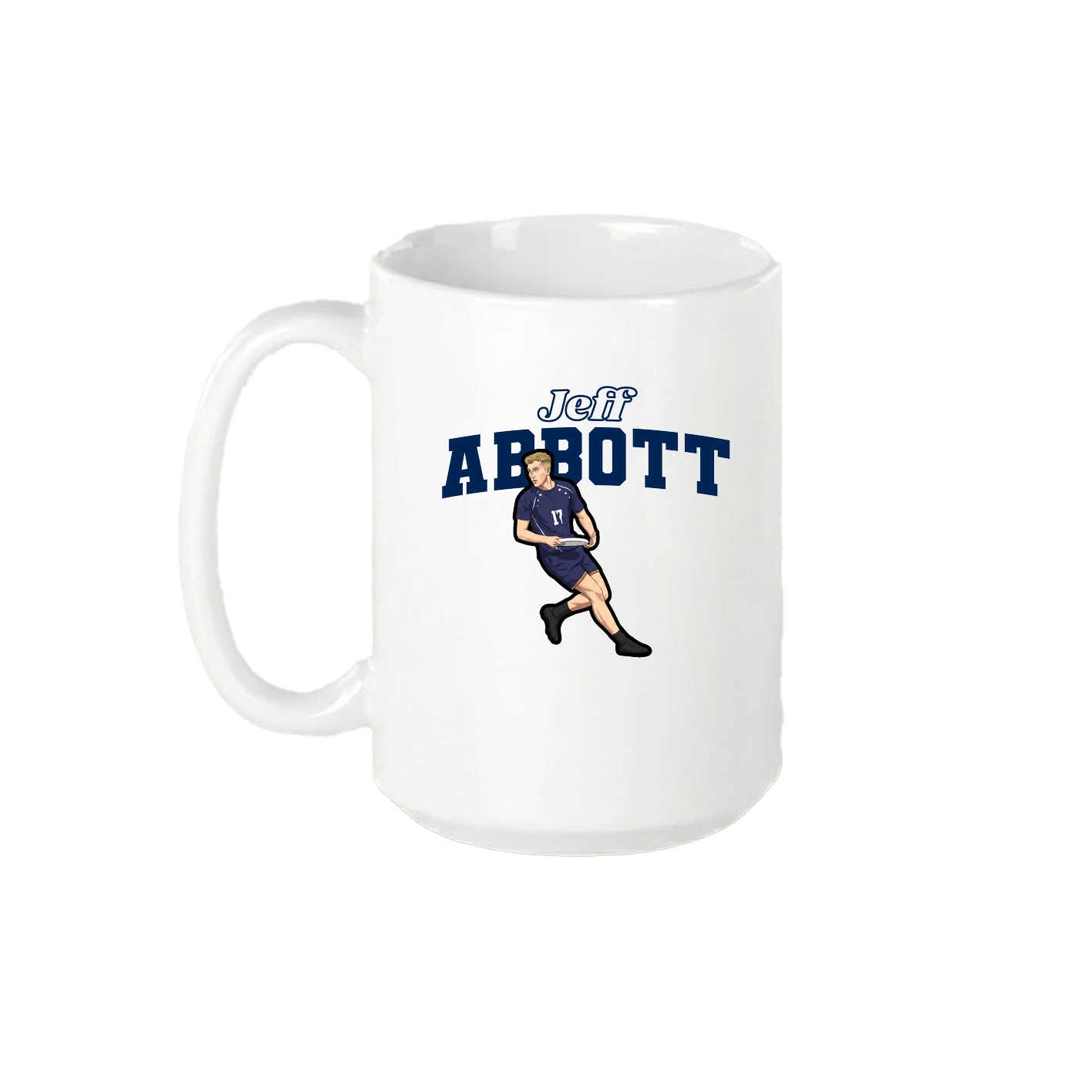 15oz Coffee Mug — Name Arch in White
