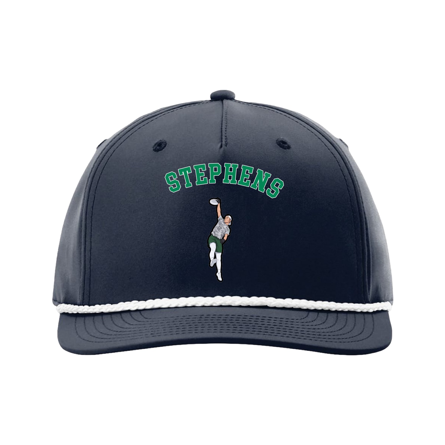 Five-Panel Classic Rope Cap — Shirsey Arch in Navy