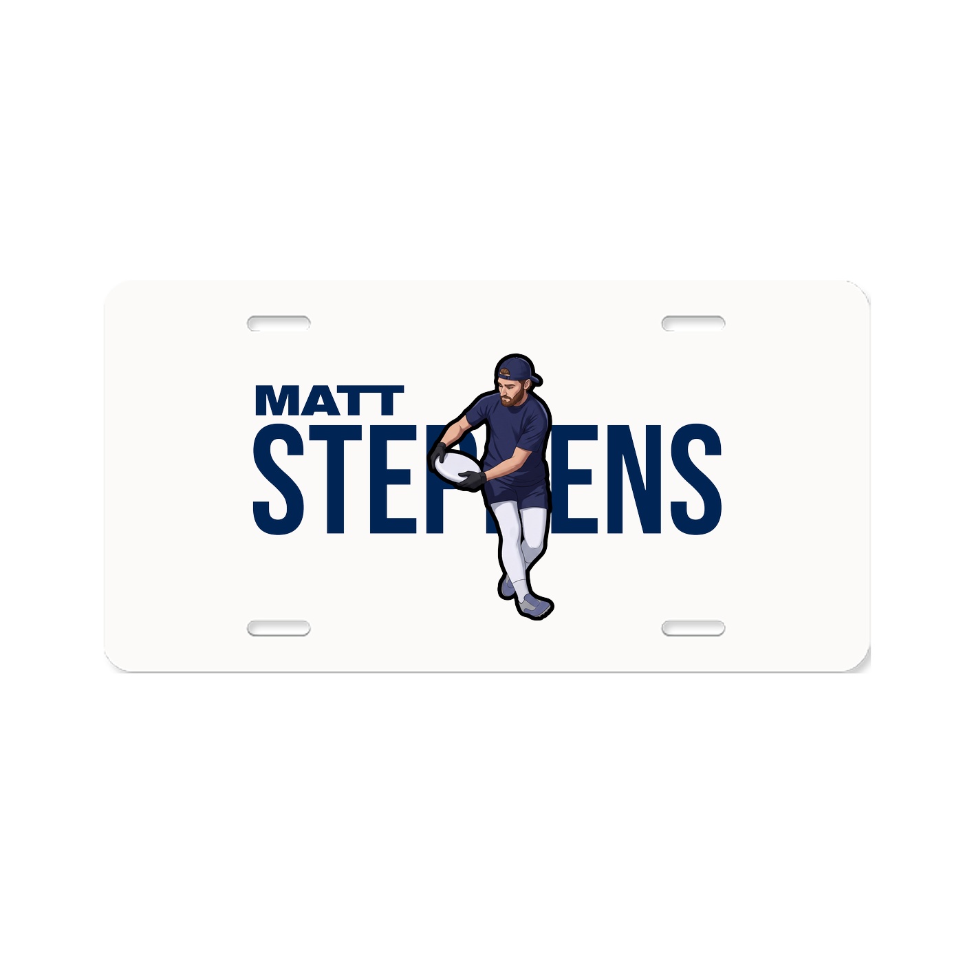 License Plate — Player Name in Classic