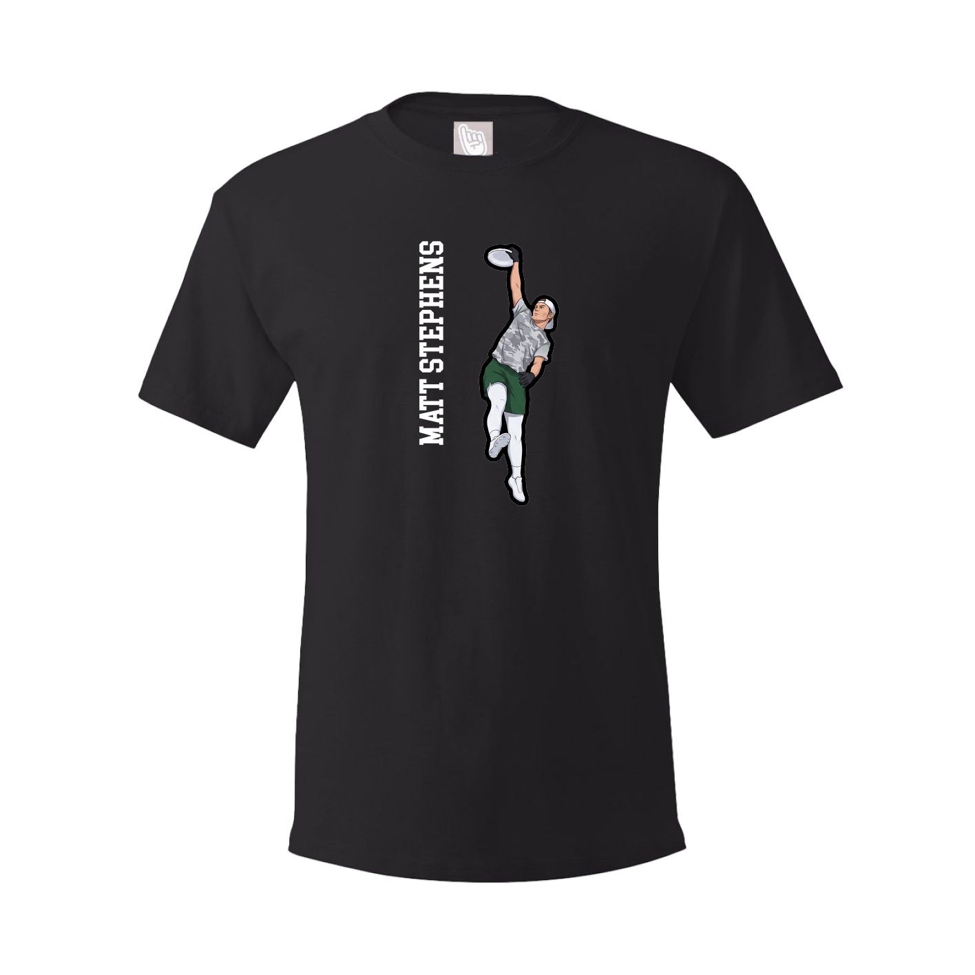 Tee — Name Vertical in Black