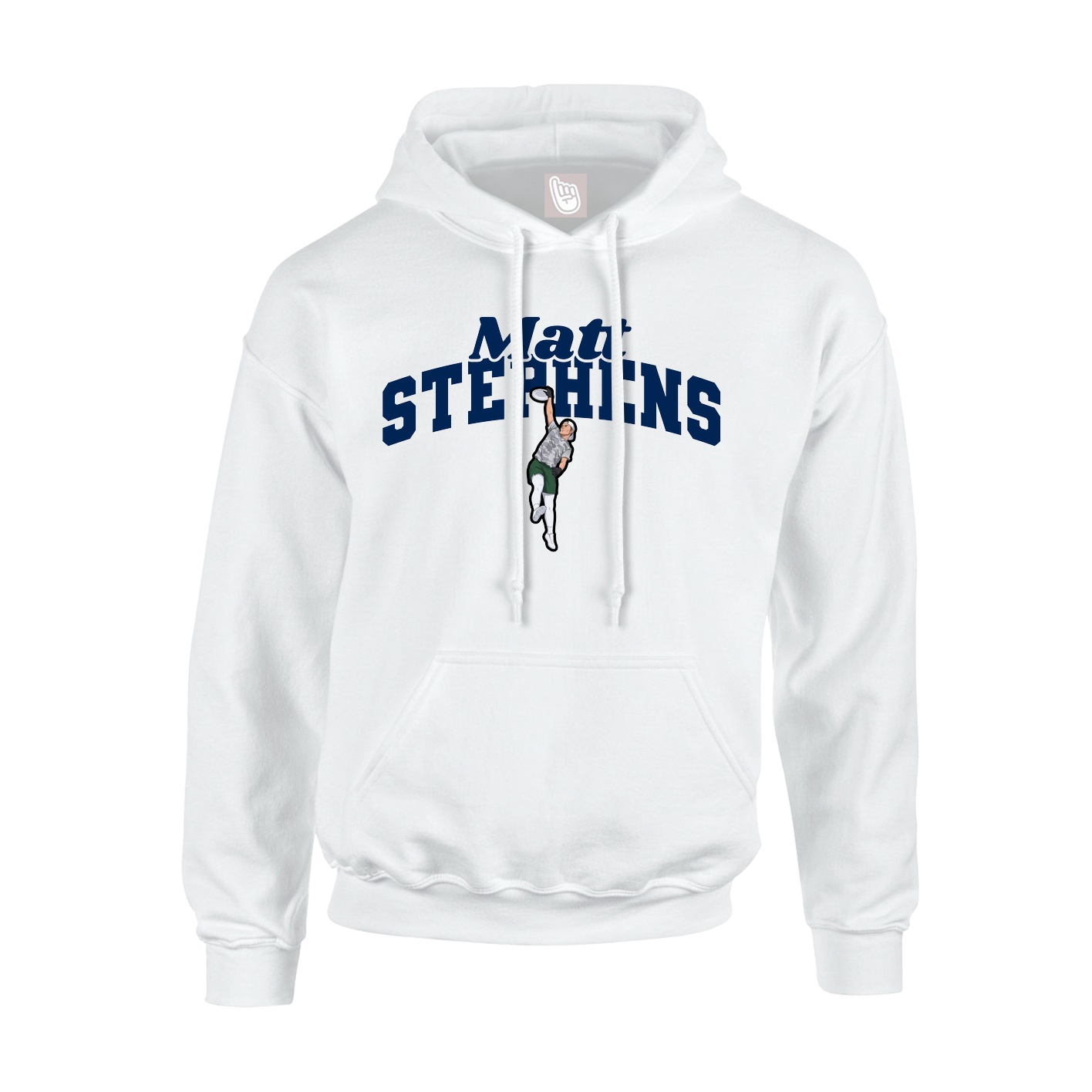 Hoodie — Signature Arch in White