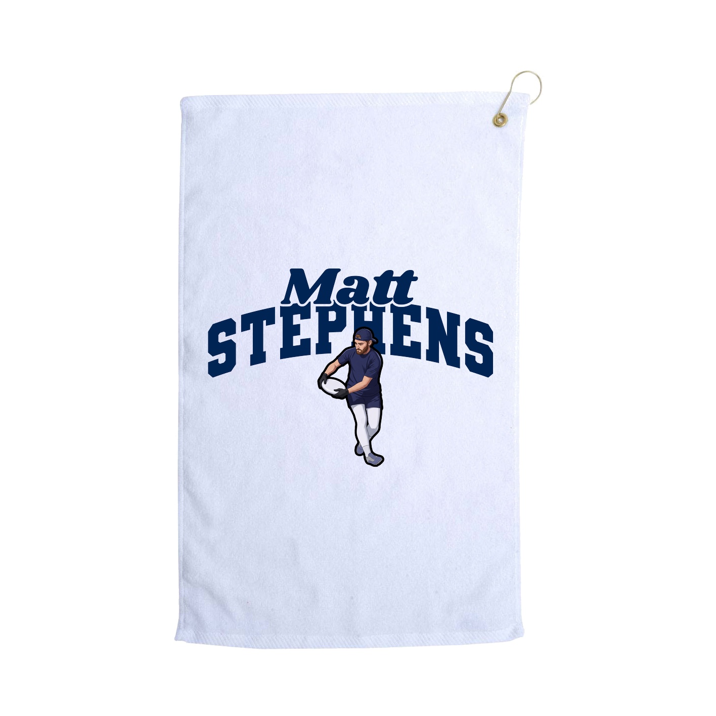 Golf Towel — Signature Arch in White