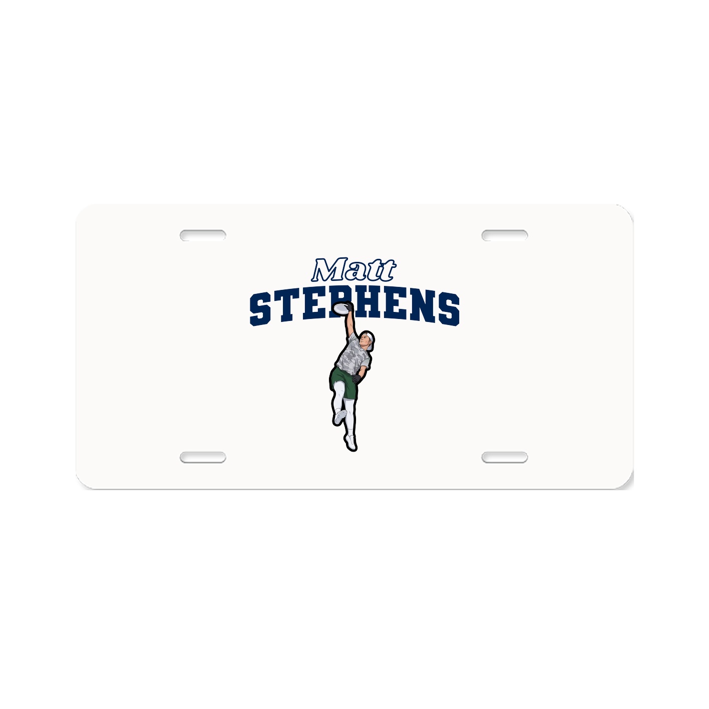 License Plate — Name Arch in Classic