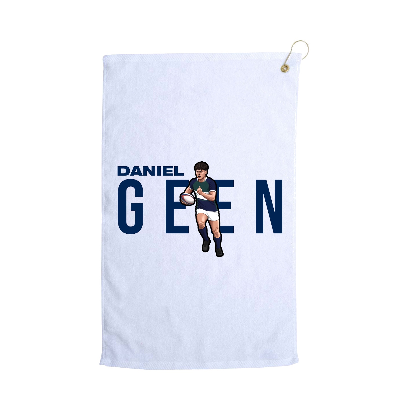 Golf Towel — Player Name in White