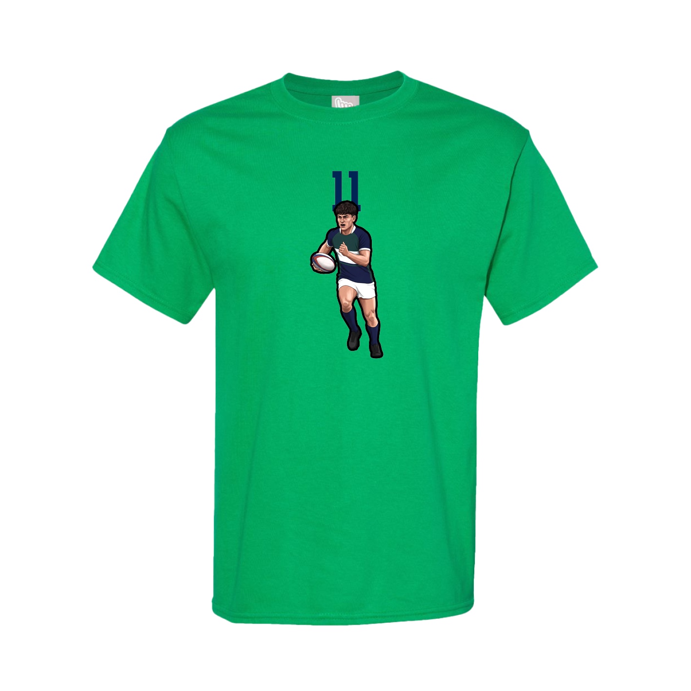 Youth Tee — Number Top in Green