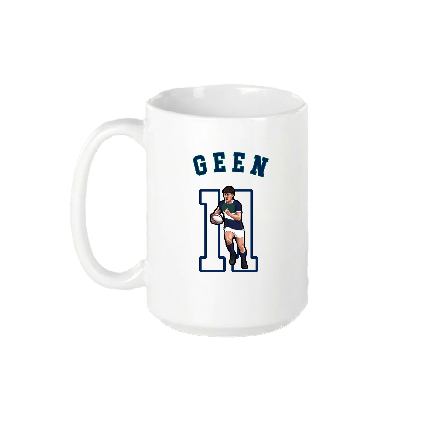 15oz Coffee Mug — Shirsey Arch in White