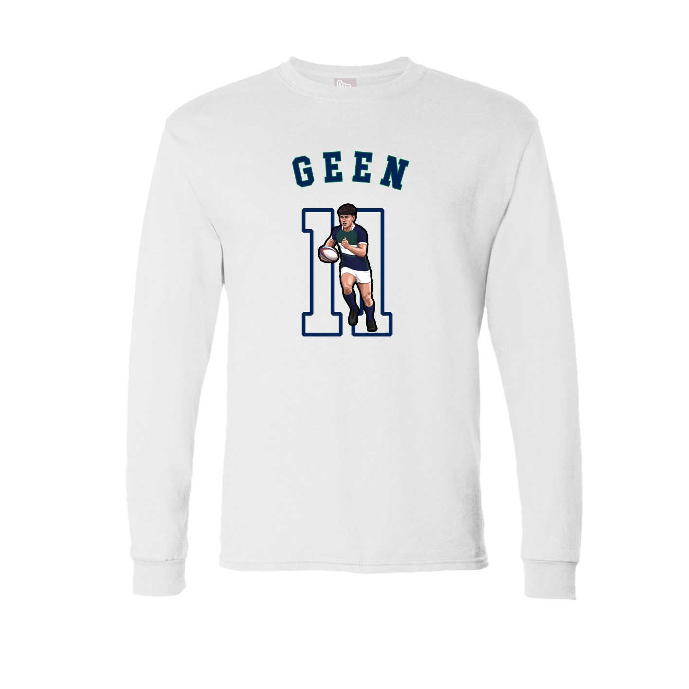 Long Sleeve Tee — Shirsey Arch in White