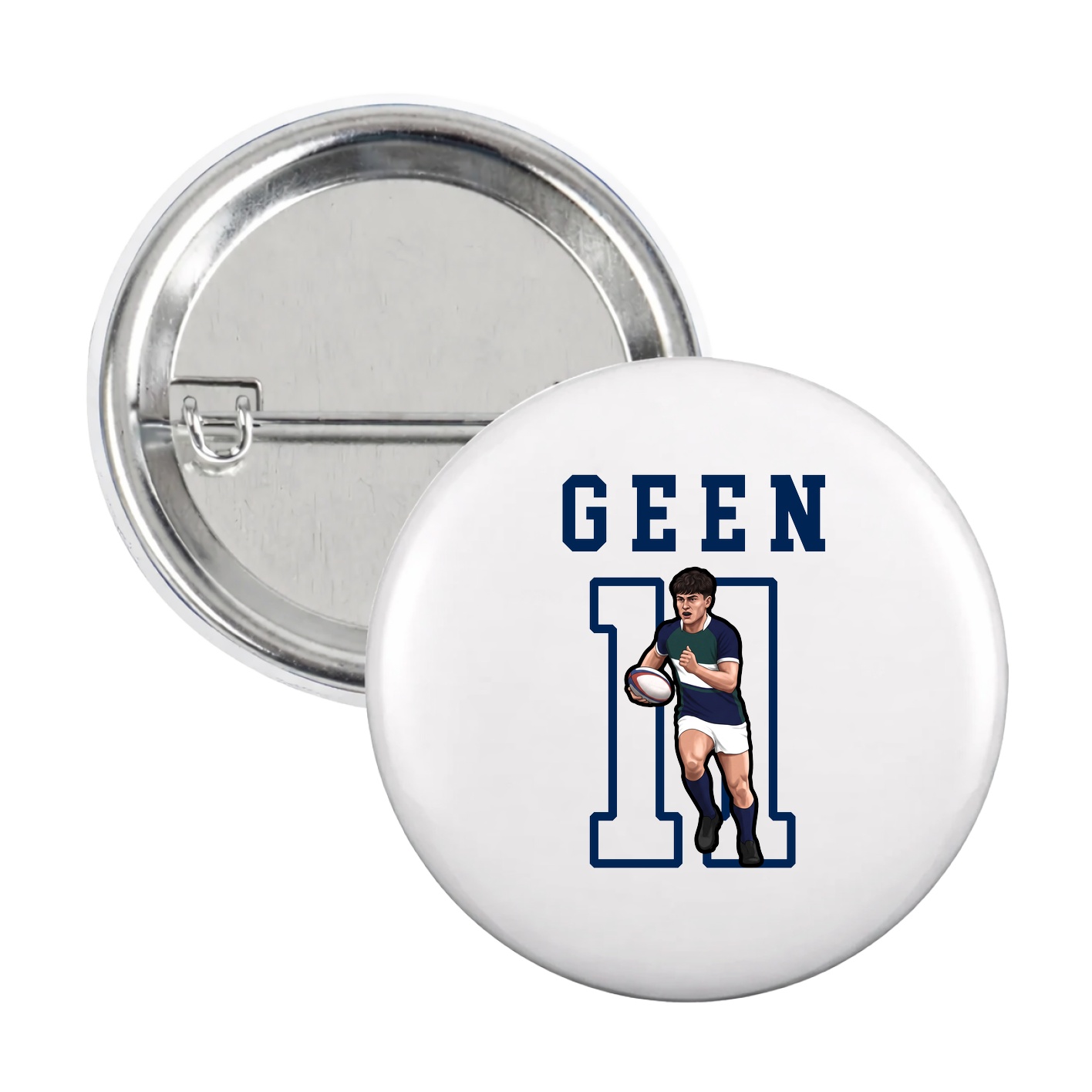 Game Day Button — Shirsey in White