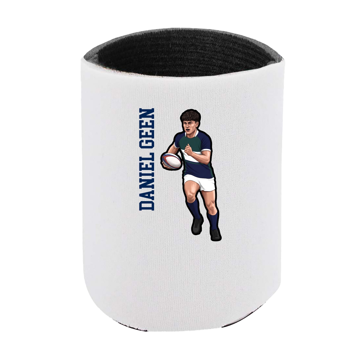 Can Holder — Name Vertical in White