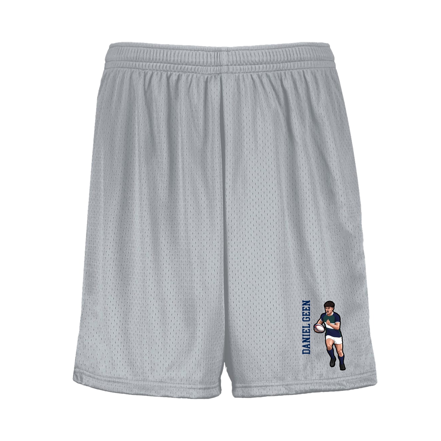 Shorts — Name Vertical in Silver