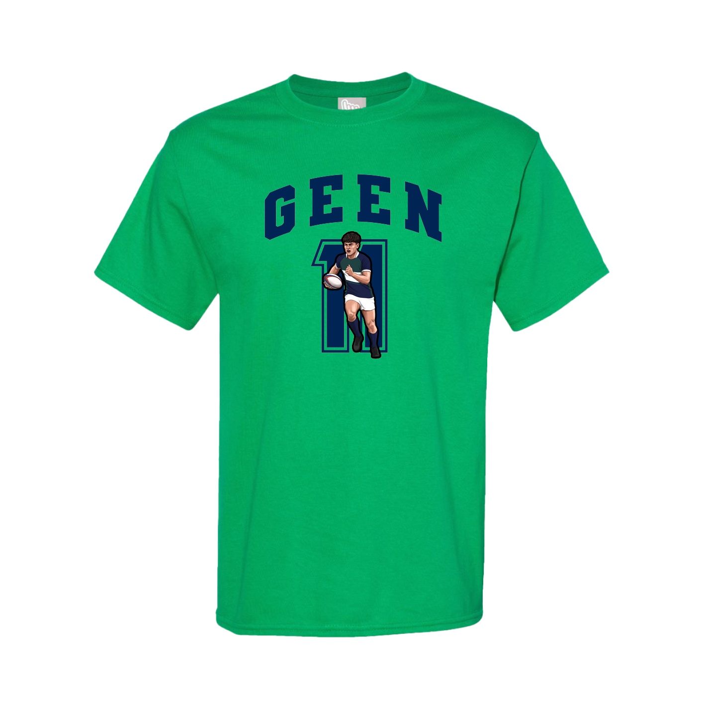 Tee — Number in Green