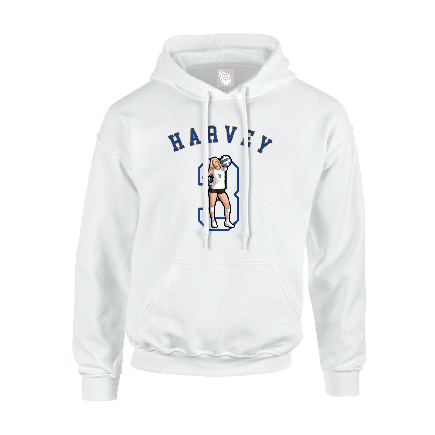 Youth Hoodie — Shirsey Arch in White