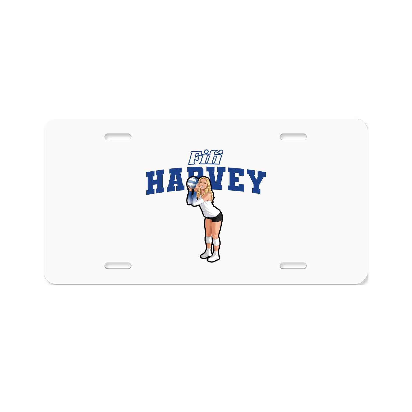License Plate — Name Arch in Classic