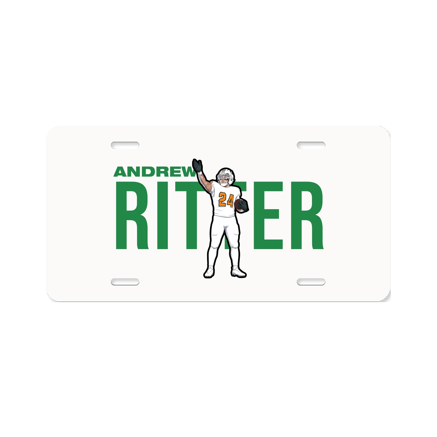 License Plate — Player Name in Classic