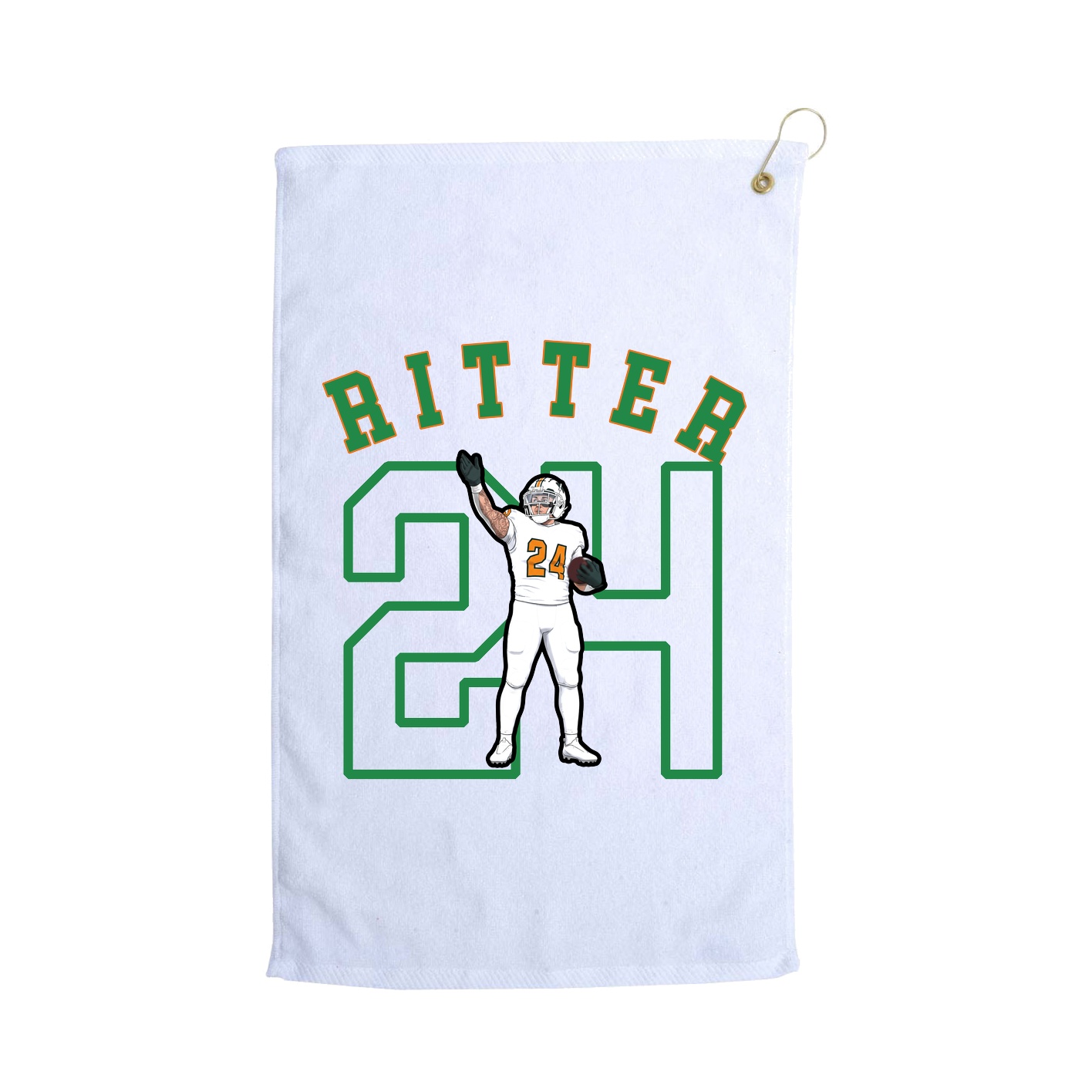 Golf Towel — Shirsey Arch in White