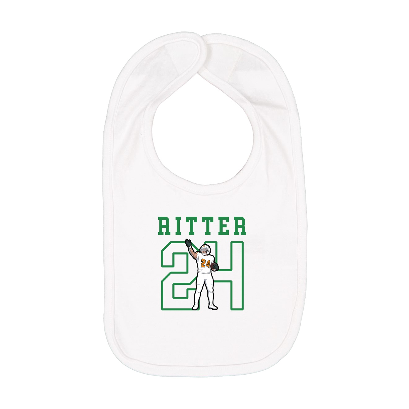 Infant Bib — Shirsey in White