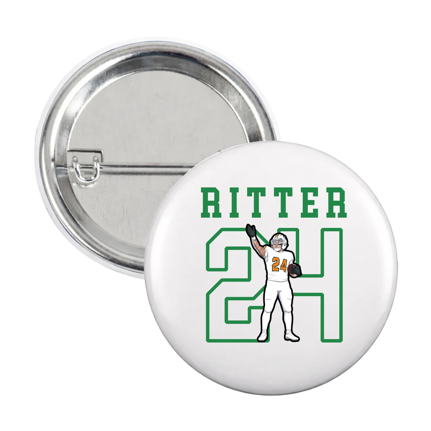 Game Day Button — Shirsey in White