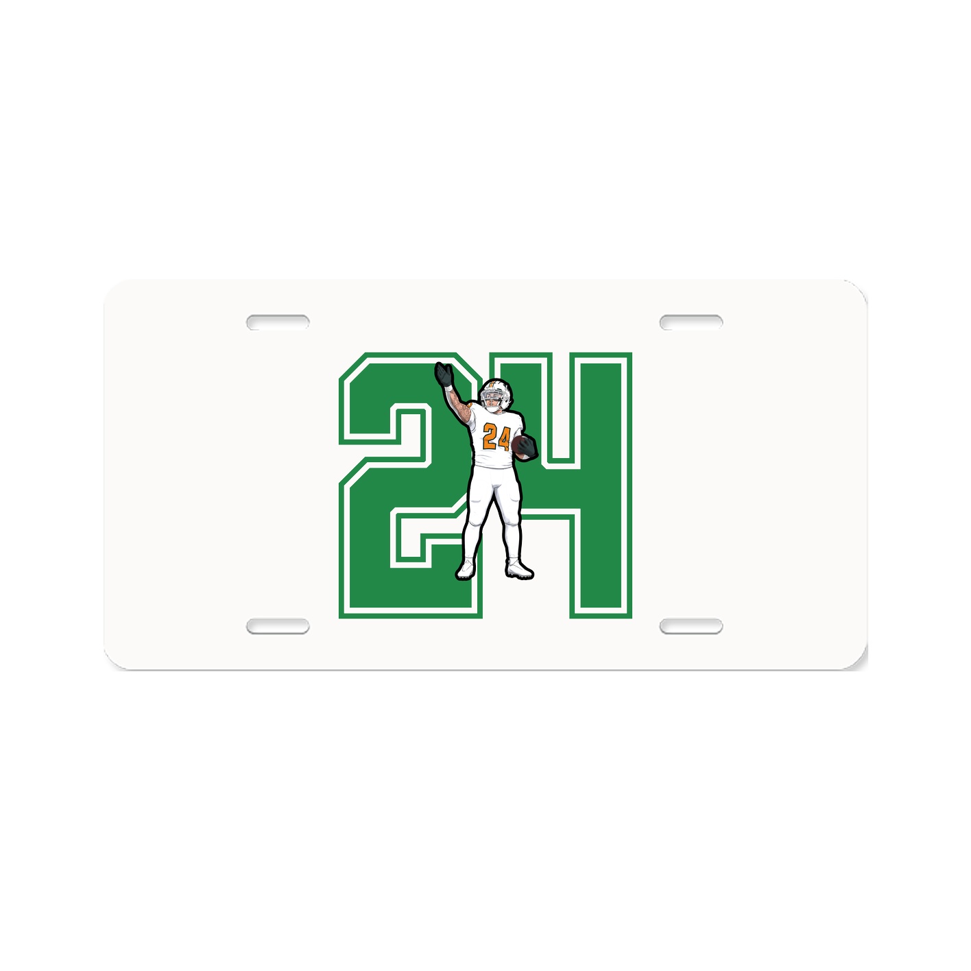 License Plate — Number in Classic