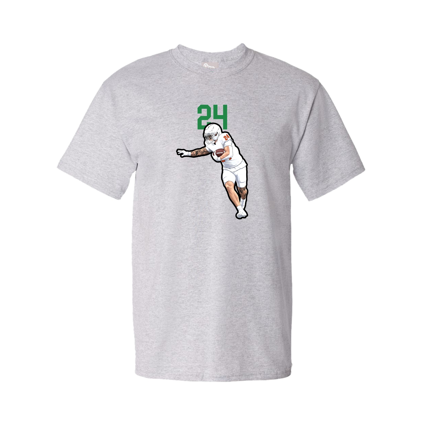 Youth Tee — Number Top in Grey