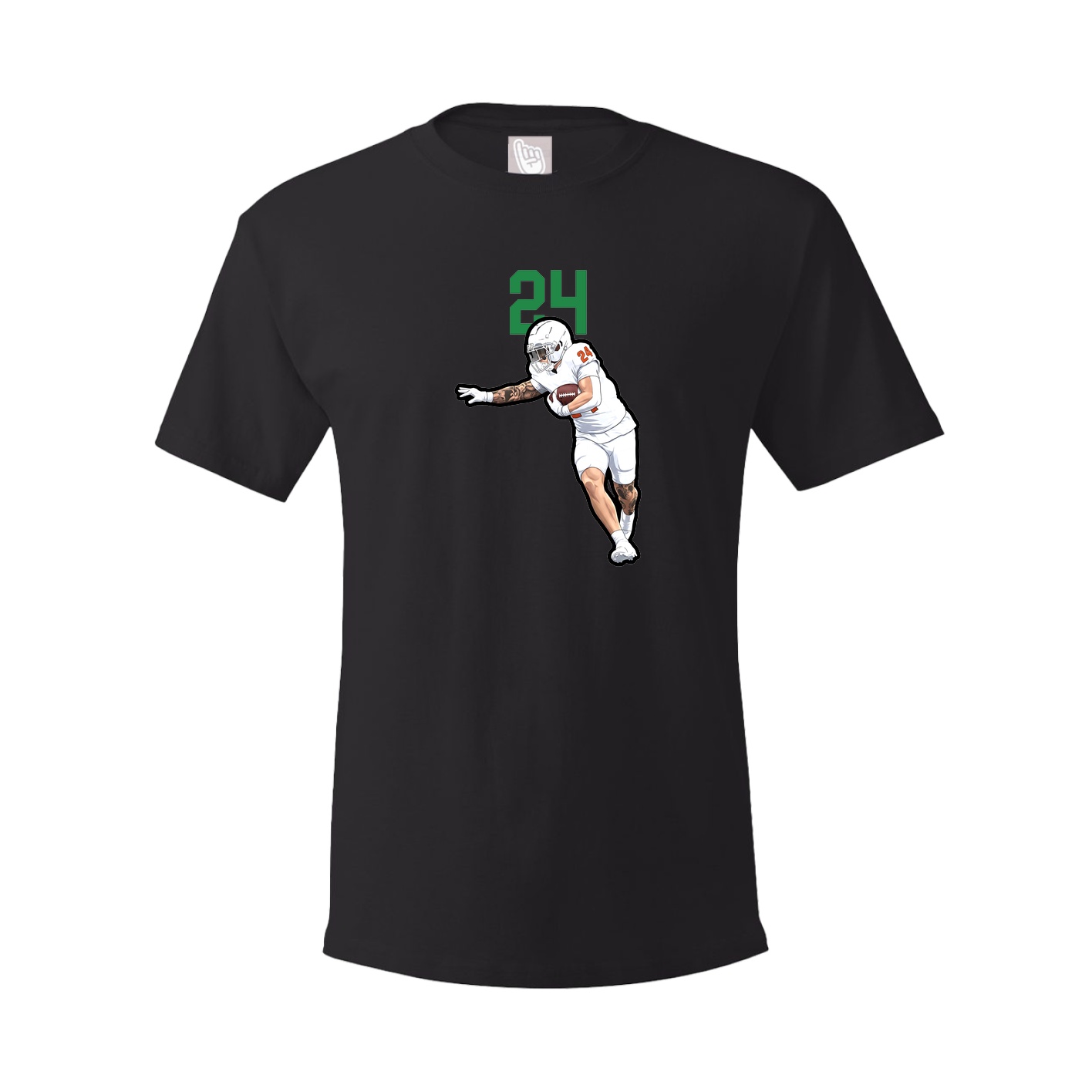 Youth Tee — Number Top in Black