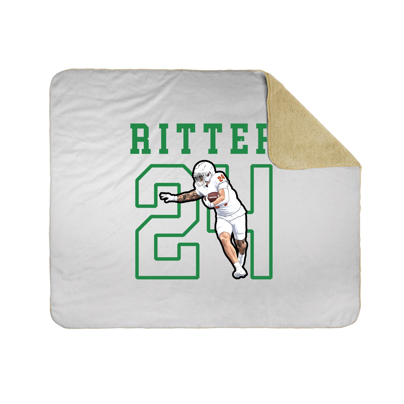 Throw Blanket — Shirsey in White