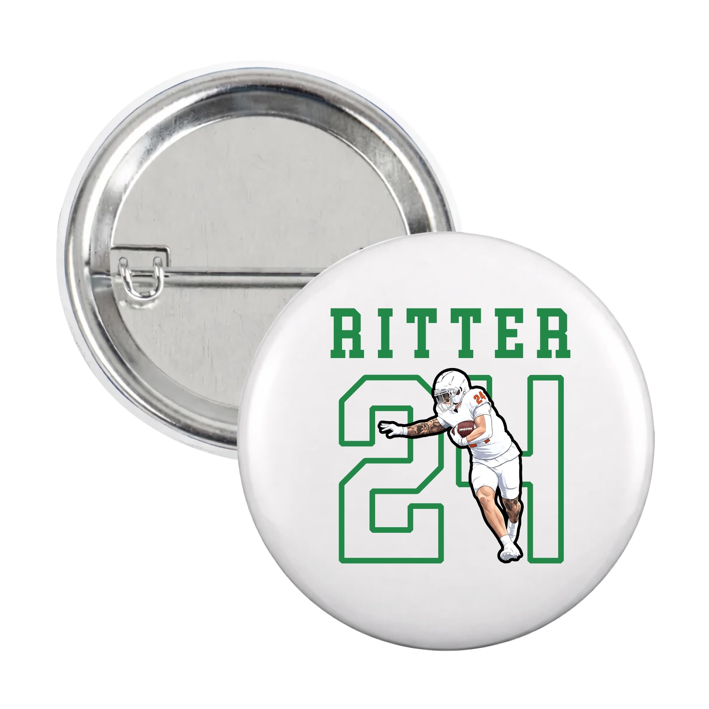 Game Day Button — Shirsey in White
