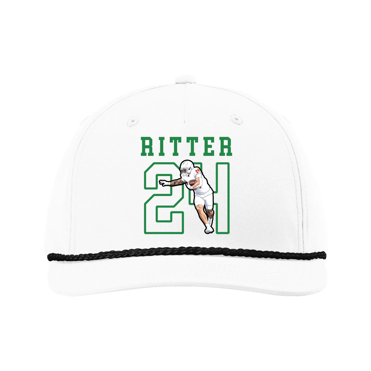 Five-Panel Classic Rope Cap — Shirsey in White