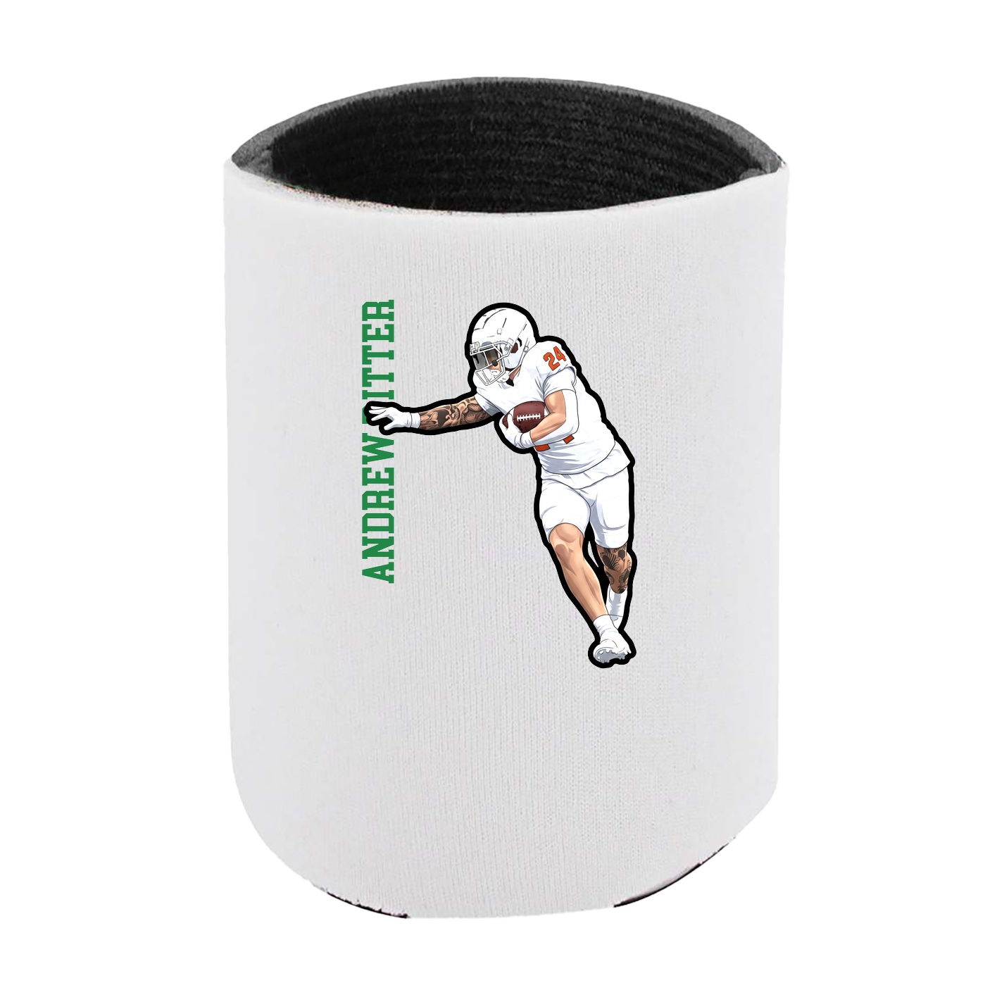 Can Holder — Name Vertical in White