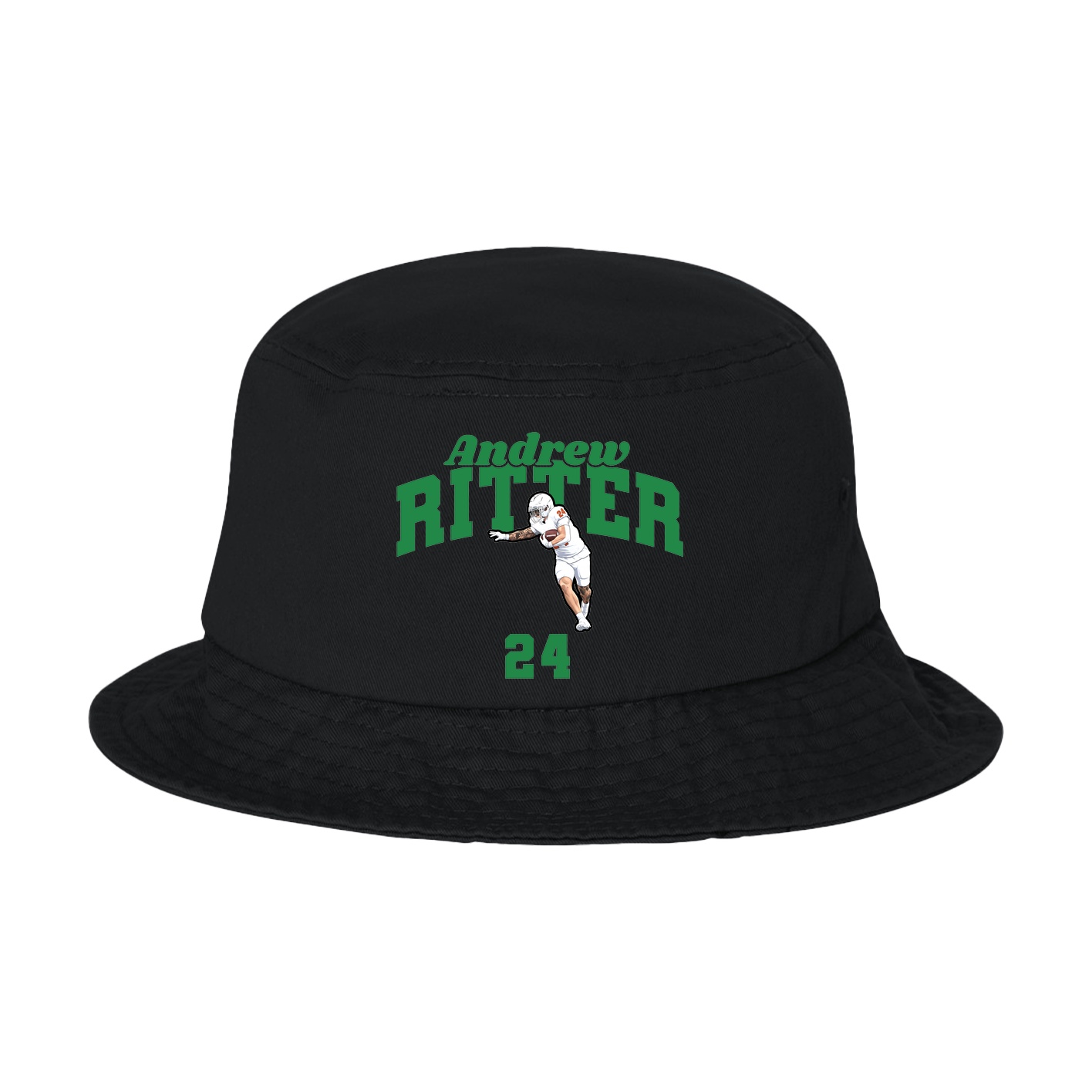 Bucket Cap — Signature Arch in Black