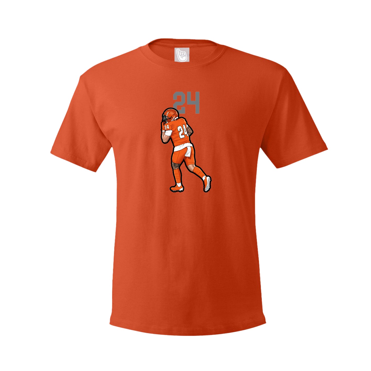Youth Tee — Number Top in Orange