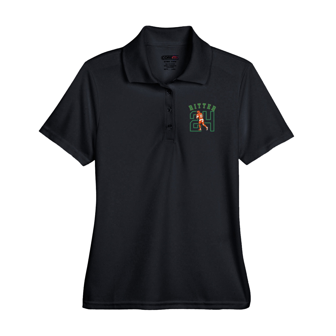 Performance Polo — Shirsey Arch in Black