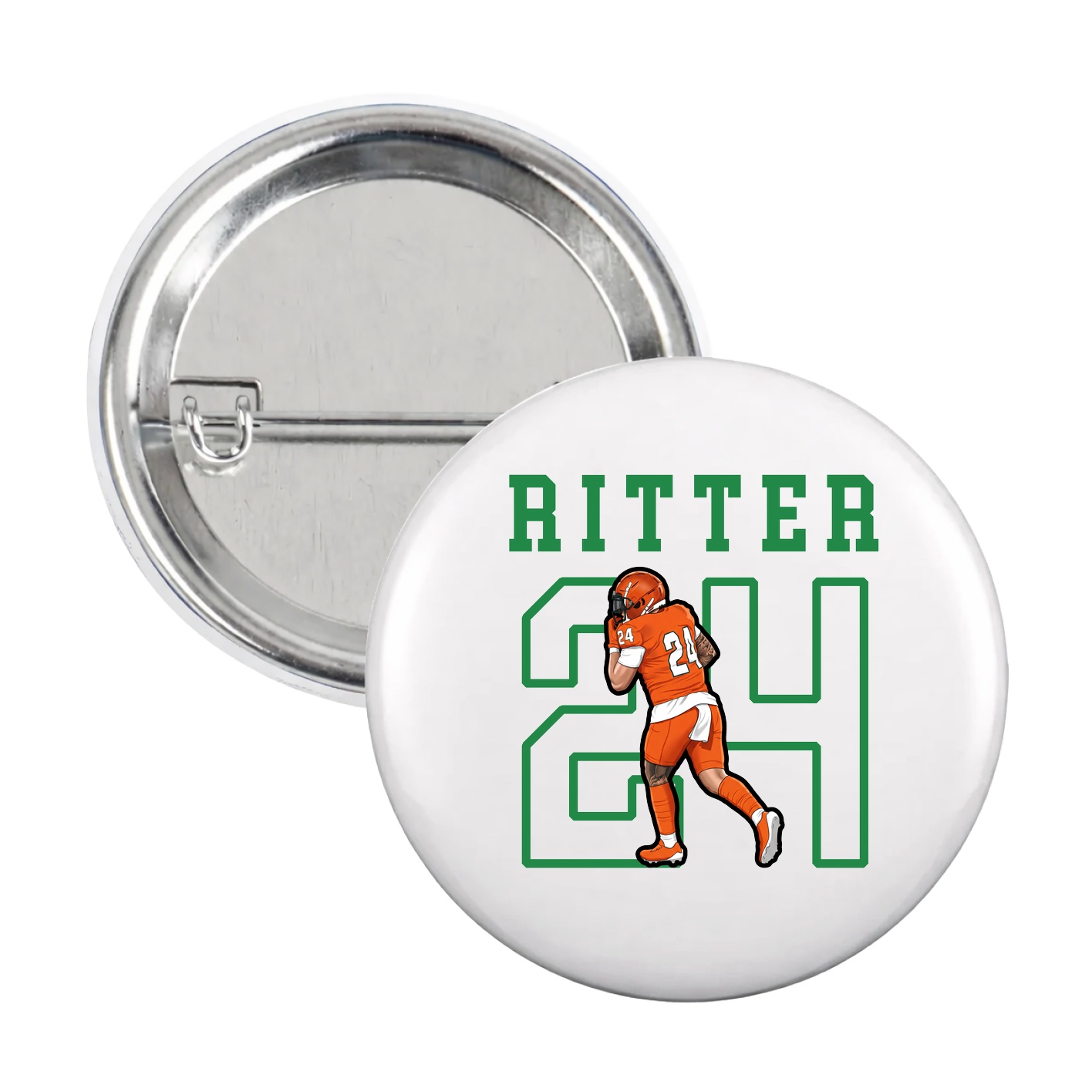 Game Day Button — Shirsey in White