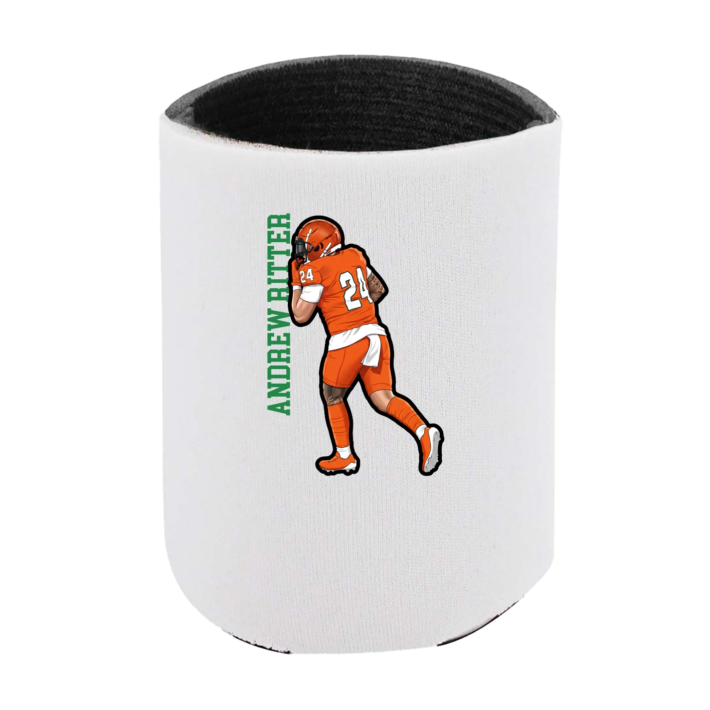 Can Holder — Name Vertical in White
