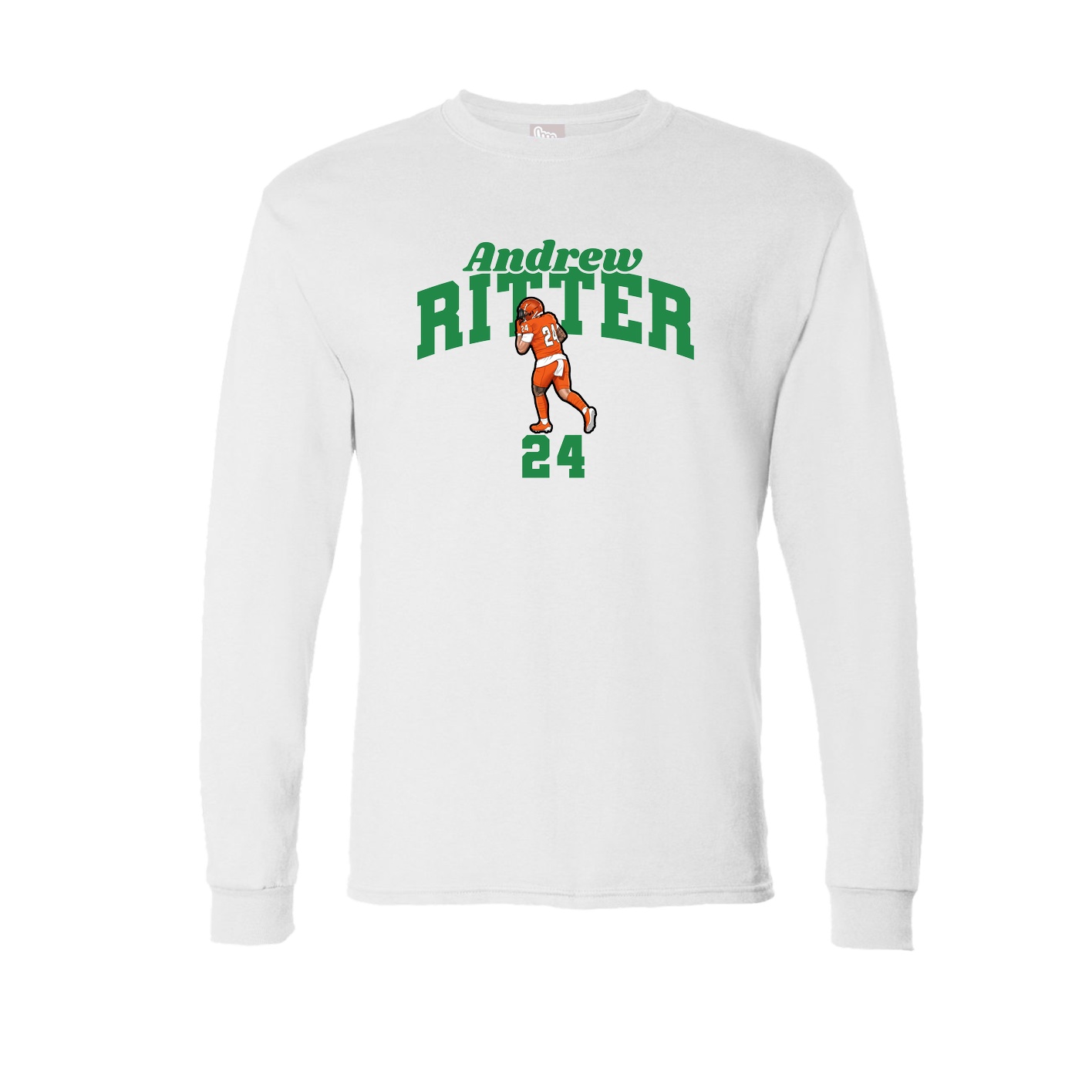 Long Sleeve Tee — Signature Arch in White