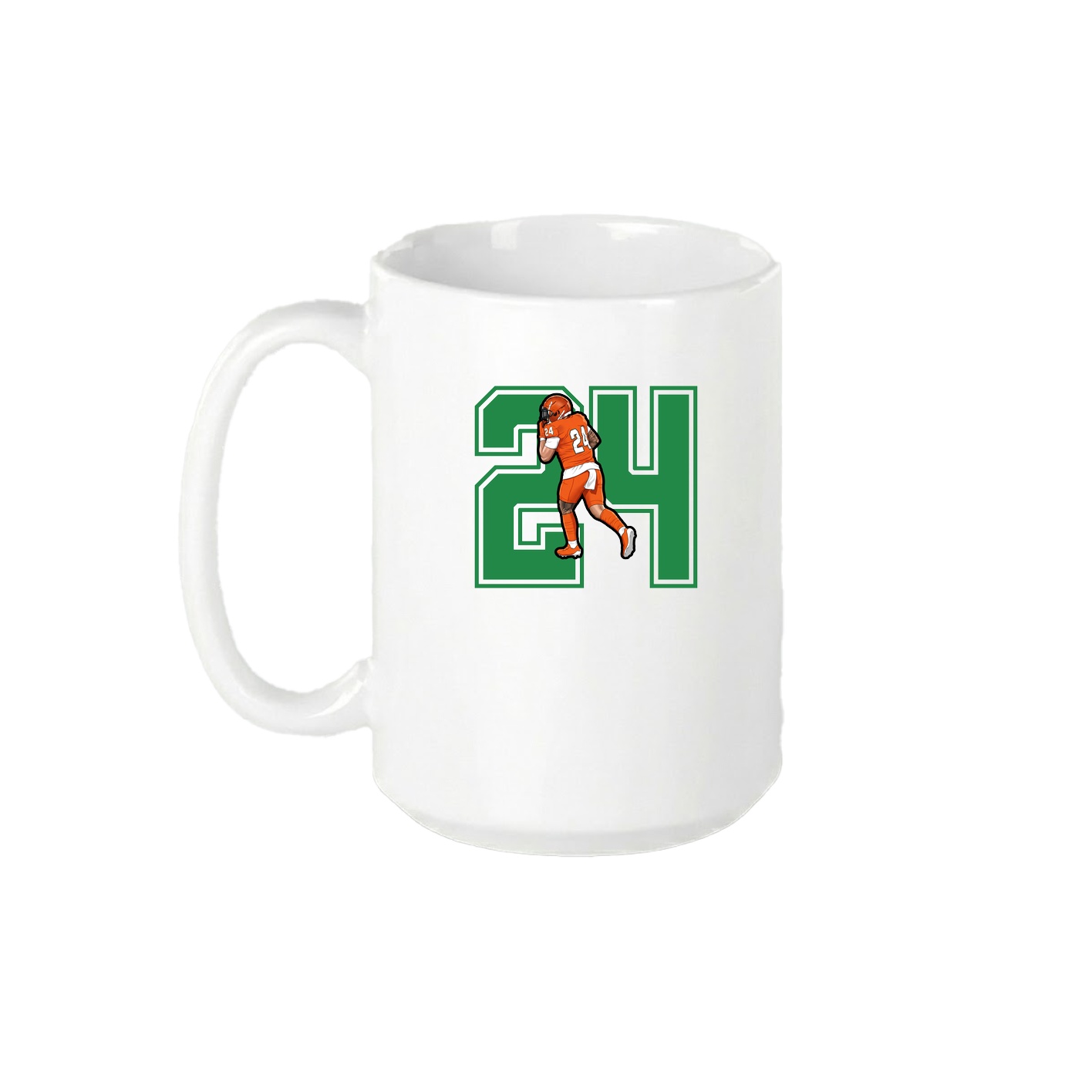 15oz Coffee Mug — Number in White