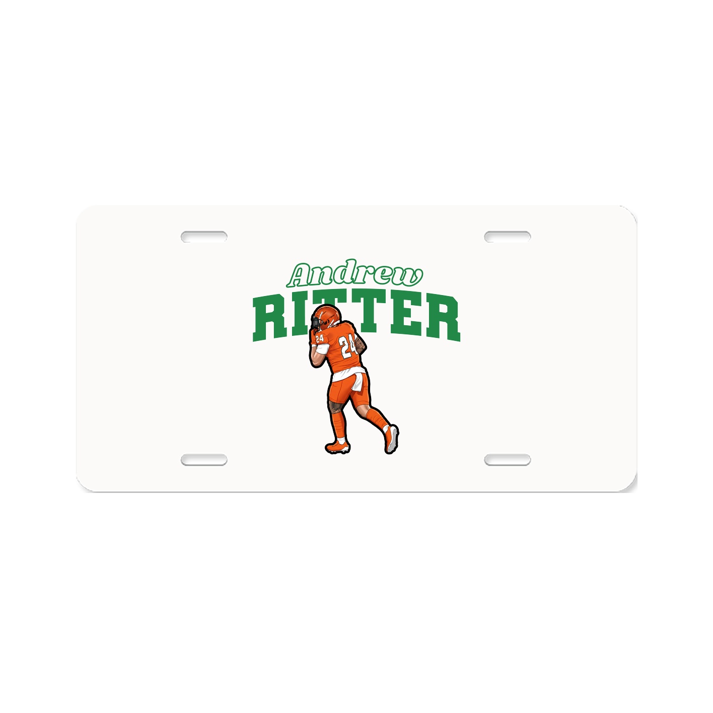 License Plate — Name Arch in Classic