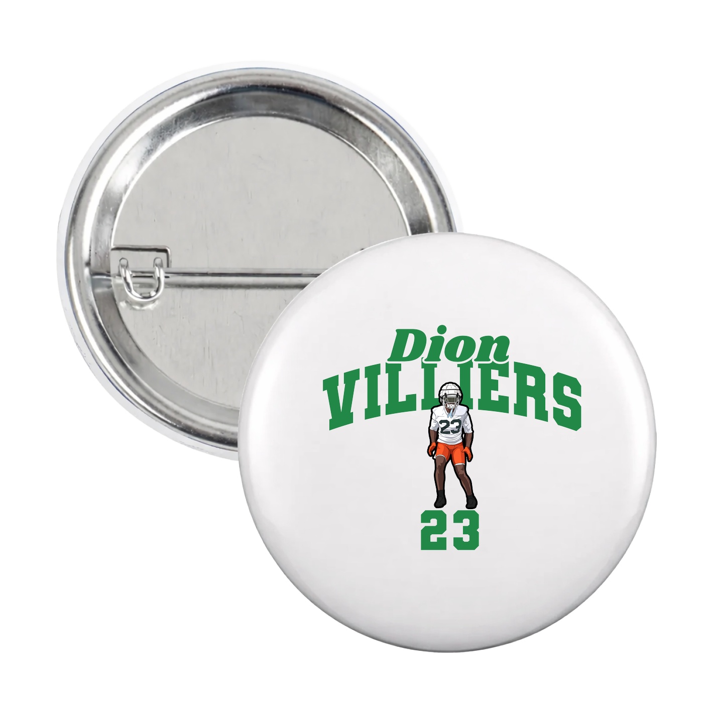 Game Day Button — Signature Arch in White