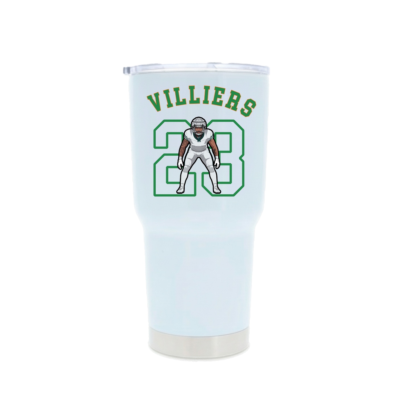 30oz Stainless Steel Tumbler — Shirsey Arch in White