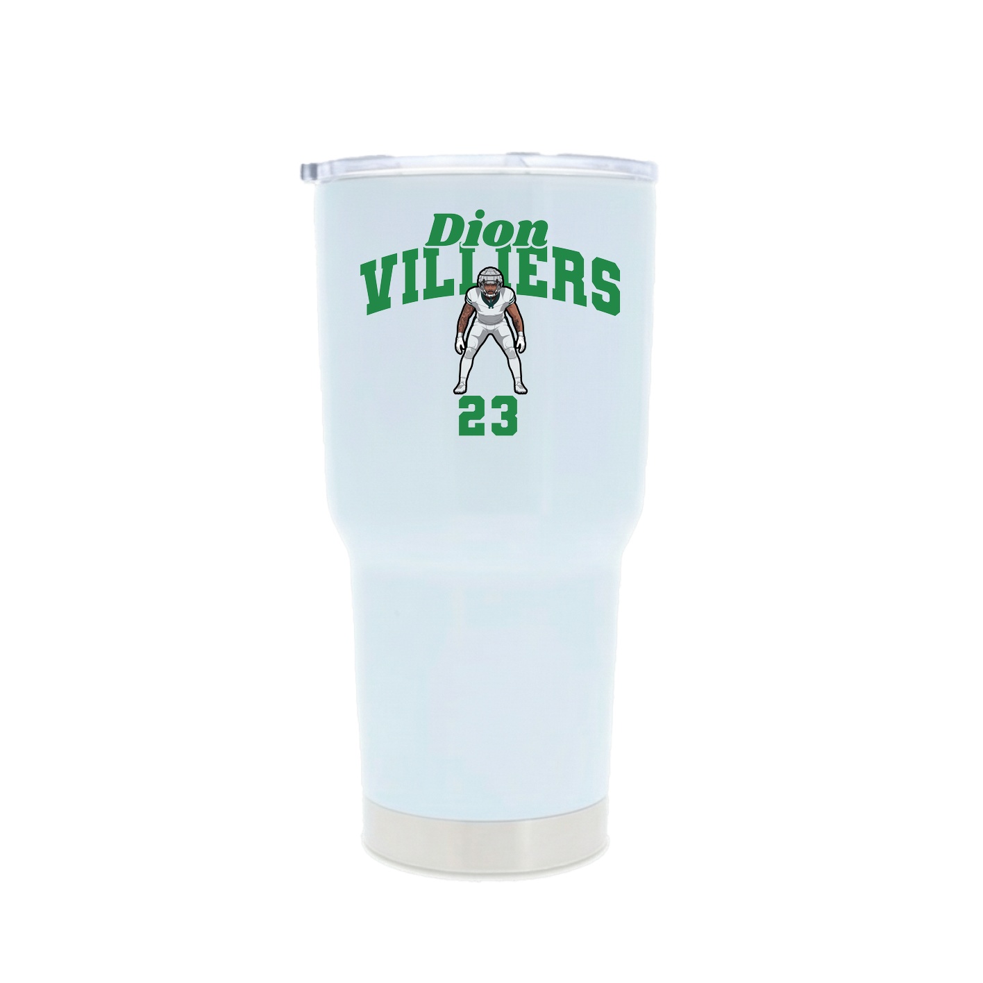 30oz Stainless Steel Tumbler — Signature Arch in White