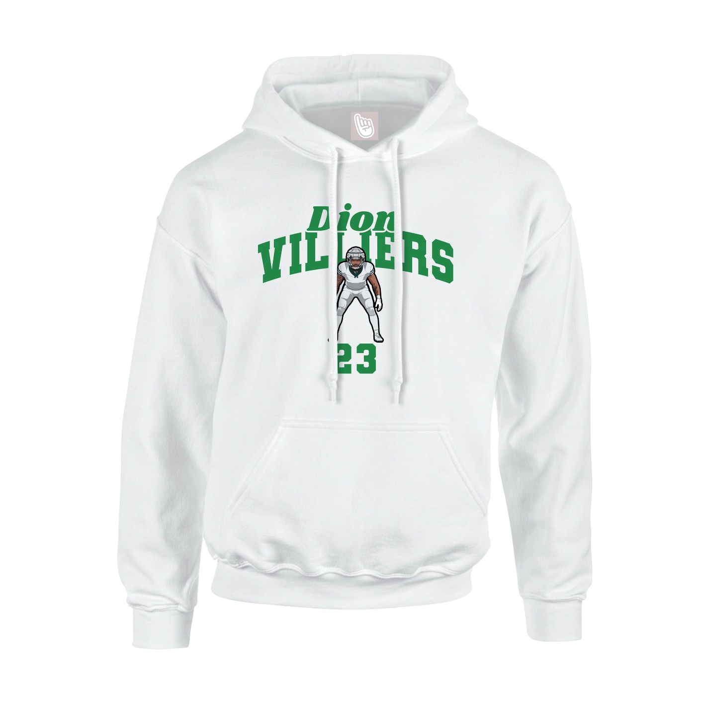 Youth Hoodie — Signature Arch in White
