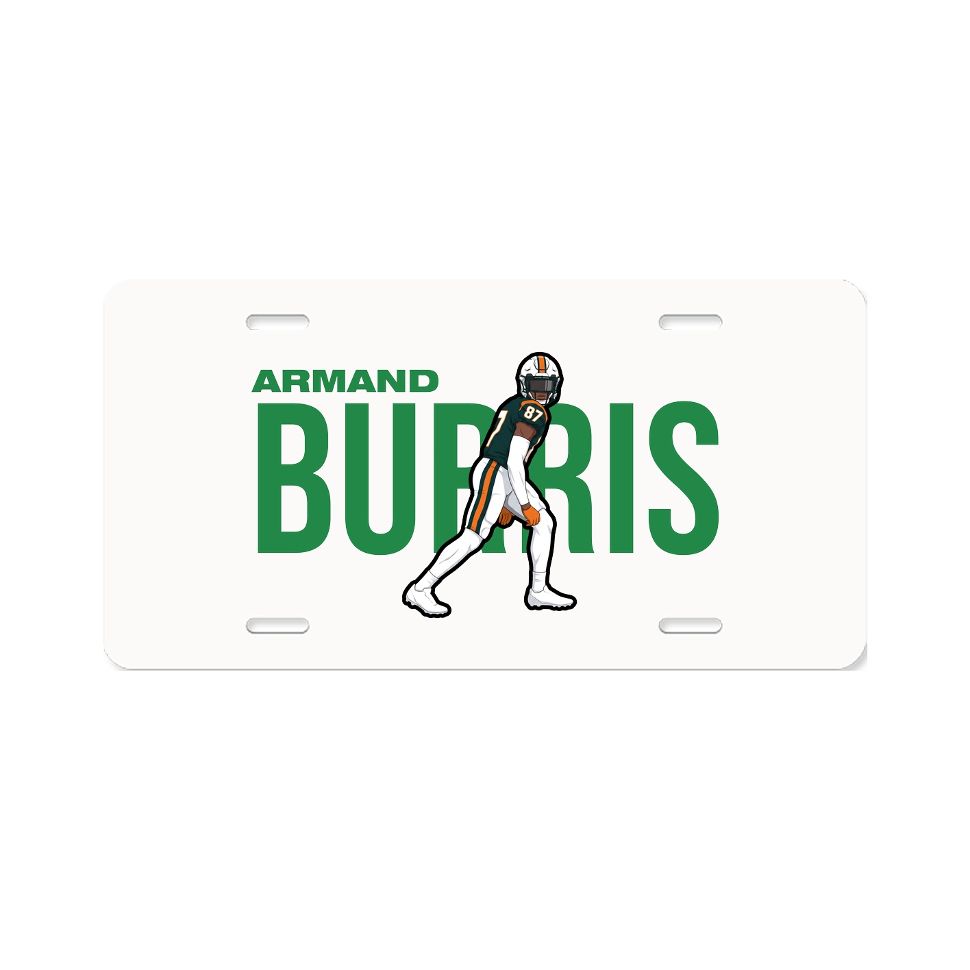 License Plate — Player Name in Classic
