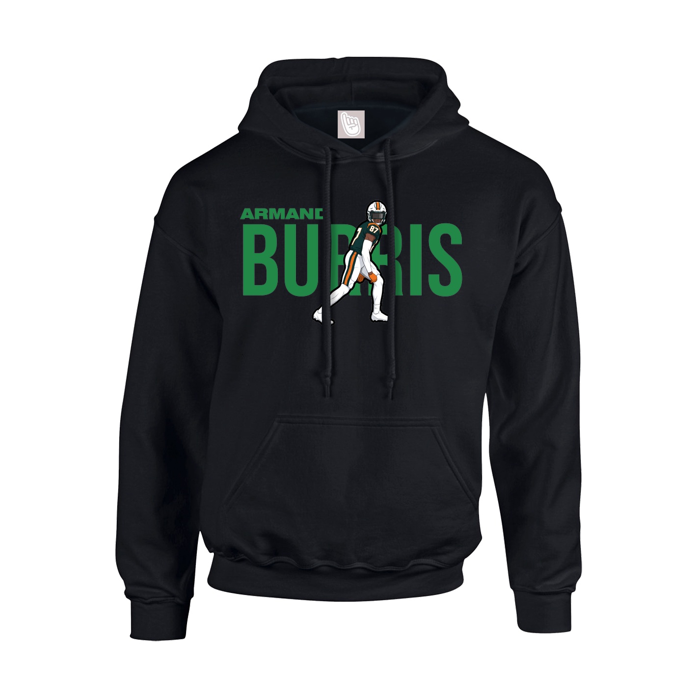 Hoodie — Player Name in Black